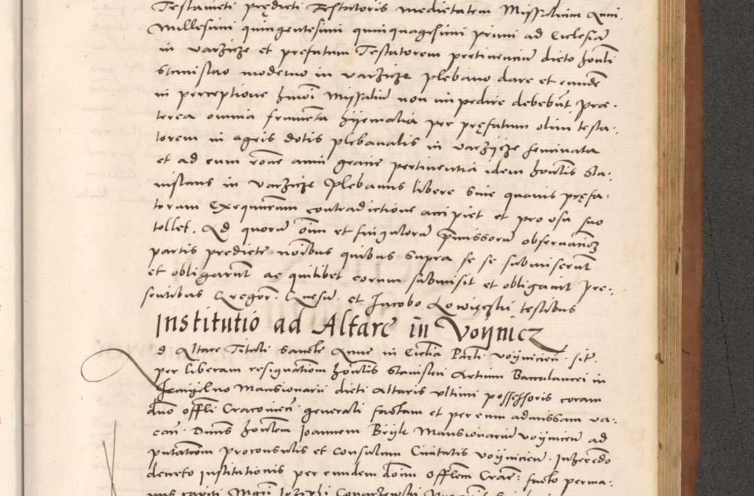 Zdjęcie nr 1043 dla obiektu archiwalnego: Acta actorum causarum, sentenciarum tam diffinitivarum quam interloquutoriarum, decretorum, obligationum, quietationum et constitucionum procuratorum coram reverendo domino Bartholomeo Ganthkowsky cancellario Gnesnensi, archidiacono et reverendissimi in Christo patris domini Andree Dei gratia episcopi Cracoviensis vicario in spiritualibus generali Cracoviensi ad annum Domini millesimum quingentesimum quingentesimum primum, cuius indictio nona, pontificatus sanctissimi in Christo patris domini Julii divina providencia pape tercii, annus secundus (sic!) felici omine incipiutur.