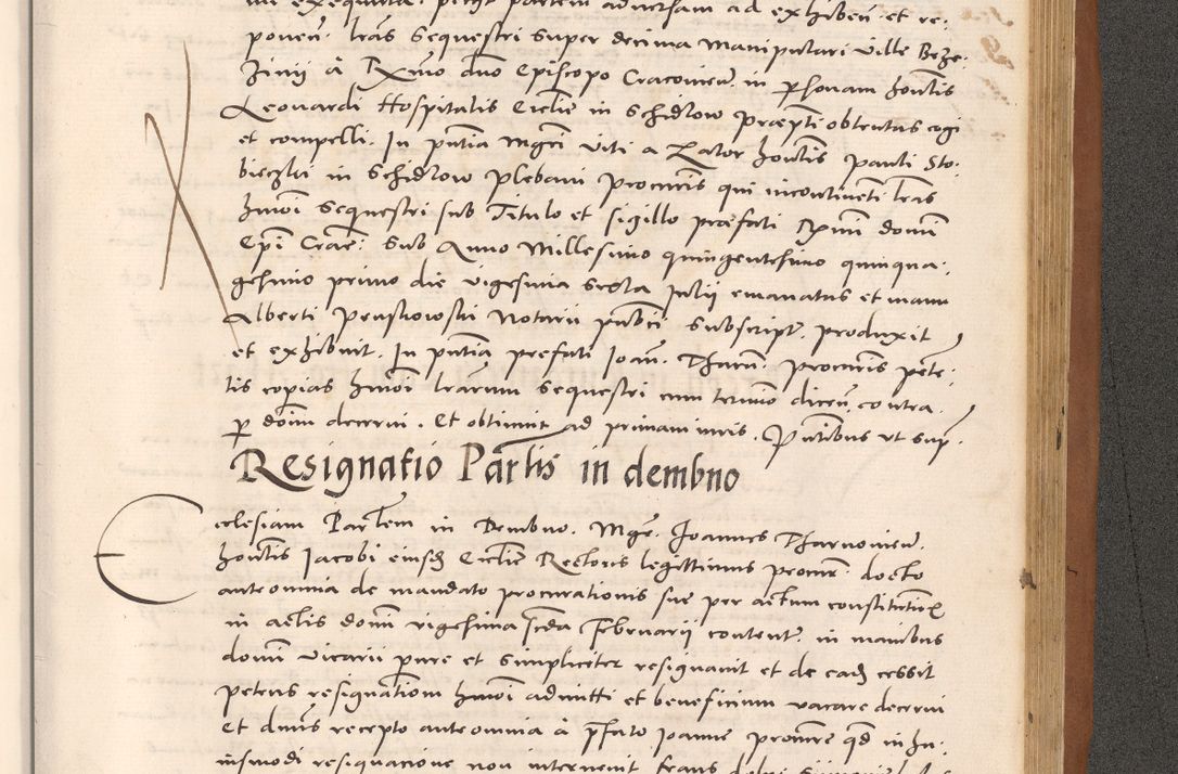 Zdjęcie nr 1039 dla obiektu archiwalnego: Acta actorum causarum, sentenciarum tam diffinitivarum quam interloquutoriarum, decretorum, obligationum, quietationum et constitucionum procuratorum coram reverendo domino Bartholomeo Ganthkowsky cancellario Gnesnensi, archidiacono et reverendissimi in Christo patris domini Andree Dei gratia episcopi Cracoviensis vicario in spiritualibus generali Cracoviensi ad annum Domini millesimum quingentesimum quingentesimum primum, cuius indictio nona, pontificatus sanctissimi in Christo patris domini Julii divina providencia pape tercii, annus secundus (sic!) felici omine incipiutur.