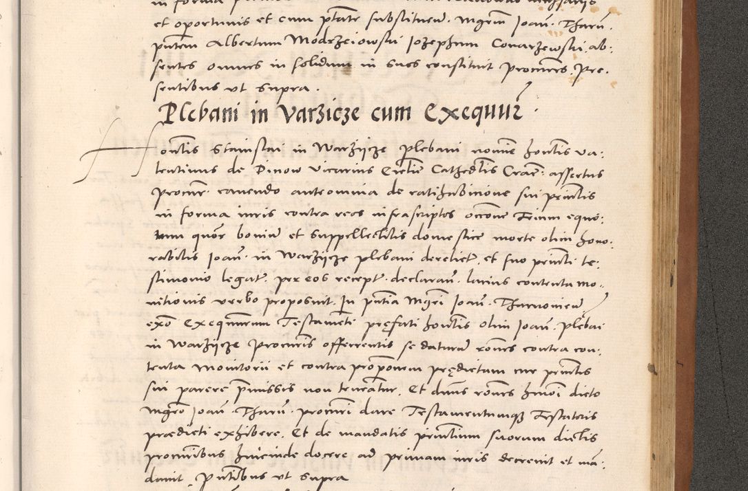 Zdjęcie nr 1041 dla obiektu archiwalnego: Acta actorum causarum, sentenciarum tam diffinitivarum quam interloquutoriarum, decretorum, obligationum, quietationum et constitucionum procuratorum coram reverendo domino Bartholomeo Ganthkowsky cancellario Gnesnensi, archidiacono et reverendissimi in Christo patris domini Andree Dei gratia episcopi Cracoviensis vicario in spiritualibus generali Cracoviensi ad annum Domini millesimum quingentesimum quingentesimum primum, cuius indictio nona, pontificatus sanctissimi in Christo patris domini Julii divina providencia pape tercii, annus secundus (sic!) felici omine incipiutur.
