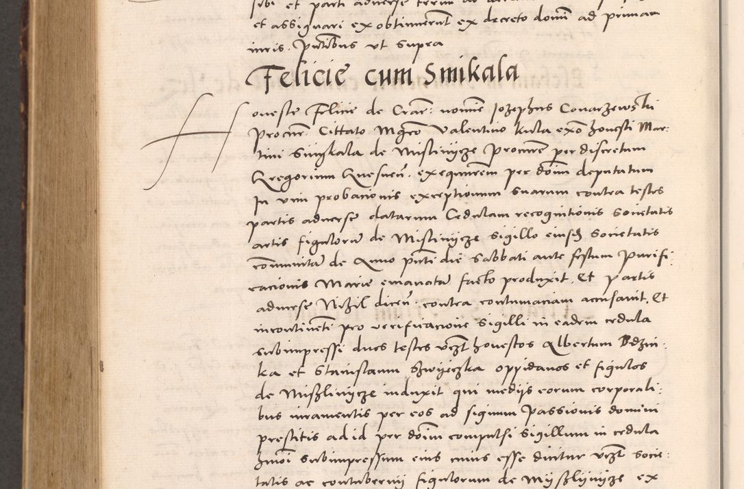 Zdjęcie nr 1034 dla obiektu archiwalnego: Acta actorum causarum, sentenciarum tam diffinitivarum quam interloquutoriarum, decretorum, obligationum, quietationum et constitucionum procuratorum coram reverendo domino Bartholomeo Ganthkowsky cancellario Gnesnensi, archidiacono et reverendissimi in Christo patris domini Andree Dei gratia episcopi Cracoviensis vicario in spiritualibus generali Cracoviensi ad annum Domini millesimum quingentesimum quingentesimum primum, cuius indictio nona, pontificatus sanctissimi in Christo patris domini Julii divina providencia pape tercii, annus secundus (sic!) felici omine incipiutur.