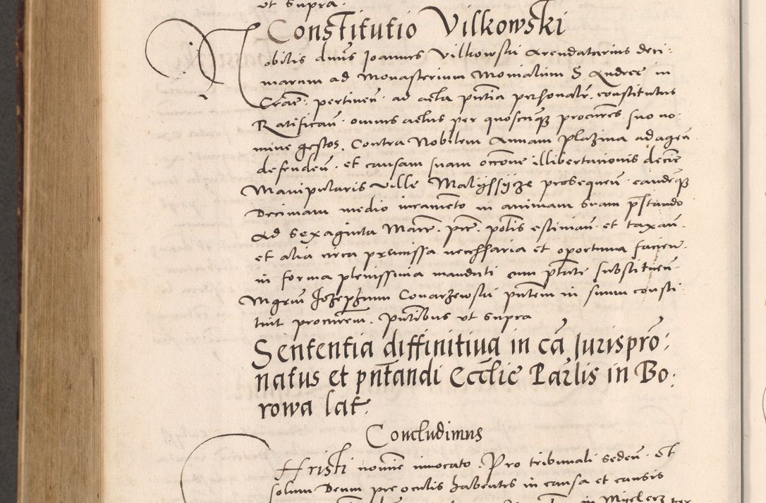 Zdjęcie nr 1028 dla obiektu archiwalnego: Acta actorum causarum, sentenciarum tam diffinitivarum quam interloquutoriarum, decretorum, obligationum, quietationum et constitucionum procuratorum coram reverendo domino Bartholomeo Ganthkowsky cancellario Gnesnensi, archidiacono et reverendissimi in Christo patris domini Andree Dei gratia episcopi Cracoviensis vicario in spiritualibus generali Cracoviensi ad annum Domini millesimum quingentesimum quingentesimum primum, cuius indictio nona, pontificatus sanctissimi in Christo patris domini Julii divina providencia pape tercii, annus secundus (sic!) felici omine incipiutur.