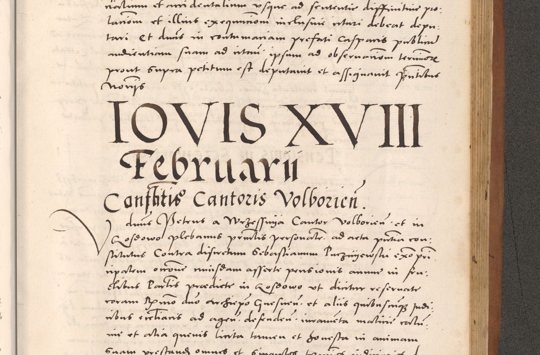 Zdjęcie nr 1025 dla obiektu archiwalnego: Acta actorum causarum, sentenciarum tam diffinitivarum quam interloquutoriarum, decretorum, obligationum, quietationum et constitucionum procuratorum coram reverendo domino Bartholomeo Ganthkowsky cancellario Gnesnensi, archidiacono et reverendissimi in Christo patris domini Andree Dei gratia episcopi Cracoviensis vicario in spiritualibus generali Cracoviensi ad annum Domini millesimum quingentesimum quingentesimum primum, cuius indictio nona, pontificatus sanctissimi in Christo patris domini Julii divina providencia pape tercii, annus secundus (sic!) felici omine incipiutur.