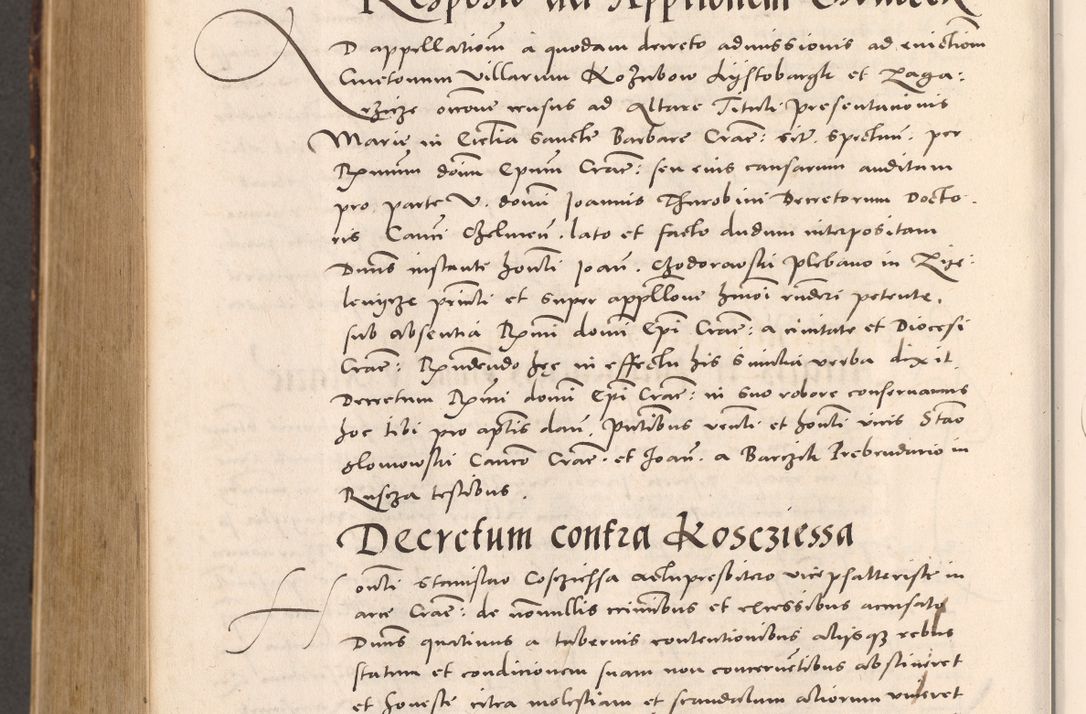 Zdjęcie nr 1014 dla obiektu archiwalnego: Acta actorum causarum, sentenciarum tam diffinitivarum quam interloquutoriarum, decretorum, obligationum, quietationum et constitucionum procuratorum coram reverendo domino Bartholomeo Ganthkowsky cancellario Gnesnensi, archidiacono et reverendissimi in Christo patris domini Andree Dei gratia episcopi Cracoviensis vicario in spiritualibus generali Cracoviensi ad annum Domini millesimum quingentesimum quingentesimum primum, cuius indictio nona, pontificatus sanctissimi in Christo patris domini Julii divina providencia pape tercii, annus secundus (sic!) felici omine incipiutur.