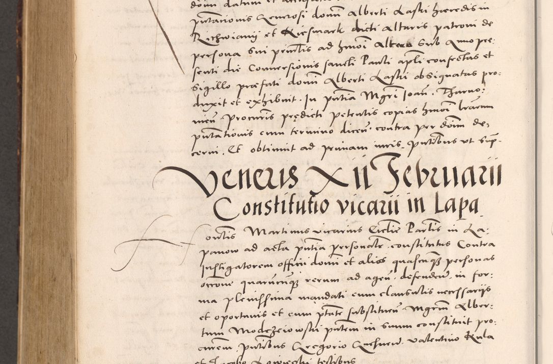 Zdjęcie nr 1008 dla obiektu archiwalnego: Acta actorum causarum, sentenciarum tam diffinitivarum quam interloquutoriarum, decretorum, obligationum, quietationum et constitucionum procuratorum coram reverendo domino Bartholomeo Ganthkowsky cancellario Gnesnensi, archidiacono et reverendissimi in Christo patris domini Andree Dei gratia episcopi Cracoviensis vicario in spiritualibus generali Cracoviensi ad annum Domini millesimum quingentesimum quingentesimum primum, cuius indictio nona, pontificatus sanctissimi in Christo patris domini Julii divina providencia pape tercii, annus secundus (sic!) felici omine incipiutur.