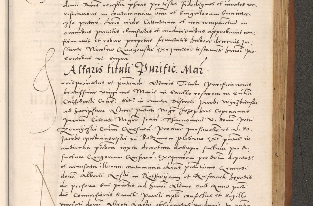 Zdjęcie nr 1007 dla obiektu archiwalnego: Acta actorum causarum, sentenciarum tam diffinitivarum quam interloquutoriarum, decretorum, obligationum, quietationum et constitucionum procuratorum coram reverendo domino Bartholomeo Ganthkowsky cancellario Gnesnensi, archidiacono et reverendissimi in Christo patris domini Andree Dei gratia episcopi Cracoviensis vicario in spiritualibus generali Cracoviensi ad annum Domini millesimum quingentesimum quingentesimum primum, cuius indictio nona, pontificatus sanctissimi in Christo patris domini Julii divina providencia pape tercii, annus secundus (sic!) felici omine incipiutur.