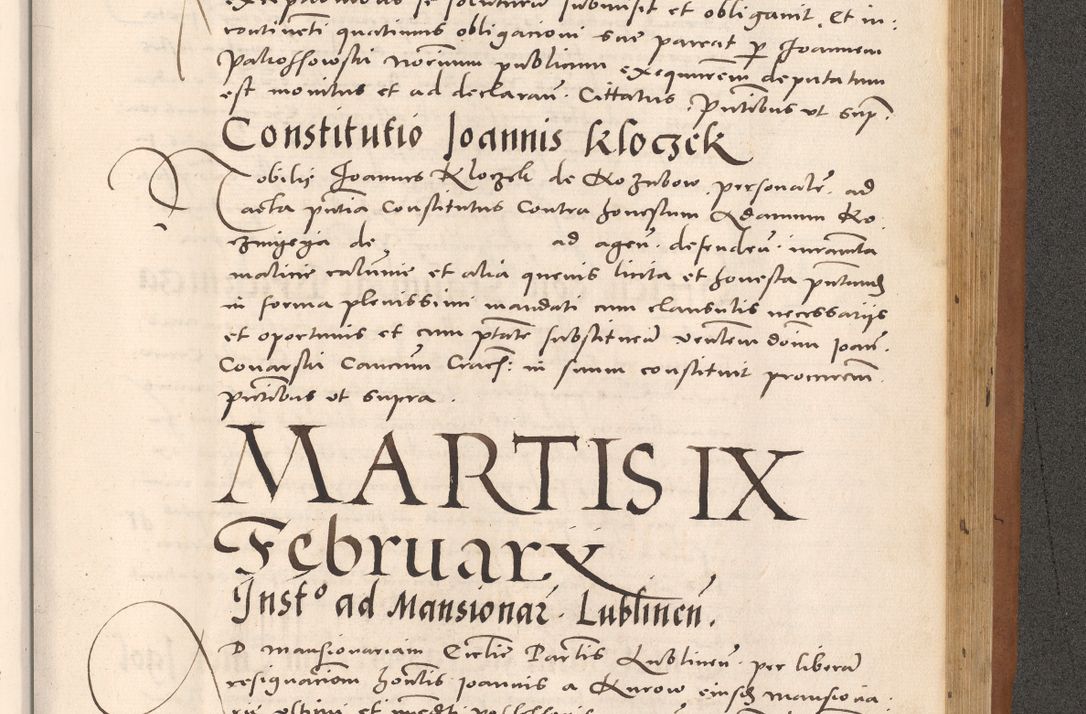 Zdjęcie nr 997 dla obiektu archiwalnego: Acta actorum causarum, sentenciarum tam diffinitivarum quam interloquutoriarum, decretorum, obligationum, quietationum et constitucionum procuratorum coram reverendo domino Bartholomeo Ganthkowsky cancellario Gnesnensi, archidiacono et reverendissimi in Christo patris domini Andree Dei gratia episcopi Cracoviensis vicario in spiritualibus generali Cracoviensi ad annum Domini millesimum quingentesimum quingentesimum primum, cuius indictio nona, pontificatus sanctissimi in Christo patris domini Julii divina providencia pape tercii, annus secundus (sic!) felici omine incipiutur.