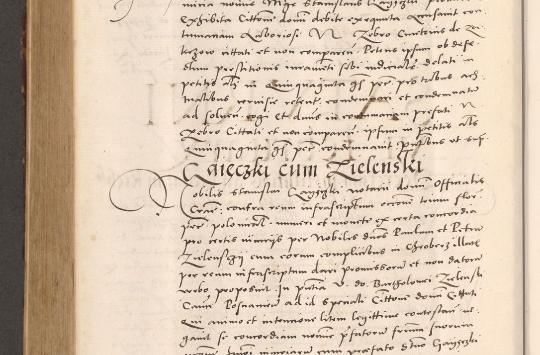 Zdjęcie nr 990 dla obiektu archiwalnego: Acta actorum causarum, sentenciarum tam diffinitivarum quam interloquutoriarum, decretorum, obligationum, quietationum et constitucionum procuratorum coram reverendo domino Bartholomeo Ganthkowsky cancellario Gnesnensi, archidiacono et reverendissimi in Christo patris domini Andree Dei gratia episcopi Cracoviensis vicario in spiritualibus generali Cracoviensi ad annum Domini millesimum quingentesimum quingentesimum primum, cuius indictio nona, pontificatus sanctissimi in Christo patris domini Julii divina providencia pape tercii, annus secundus (sic!) felici omine incipiutur.