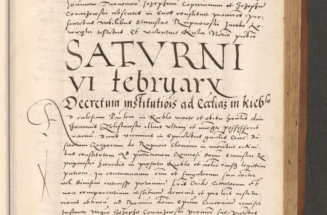 Zdjęcie nr 989 dla obiektu archiwalnego: Acta actorum causarum, sentenciarum tam diffinitivarum quam interloquutoriarum, decretorum, obligationum, quietationum et constitucionum procuratorum coram reverendo domino Bartholomeo Ganthkowsky cancellario Gnesnensi, archidiacono et reverendissimi in Christo patris domini Andree Dei gratia episcopi Cracoviensis vicario in spiritualibus generali Cracoviensi ad annum Domini millesimum quingentesimum quingentesimum primum, cuius indictio nona, pontificatus sanctissimi in Christo patris domini Julii divina providencia pape tercii, annus secundus (sic!) felici omine incipiutur.