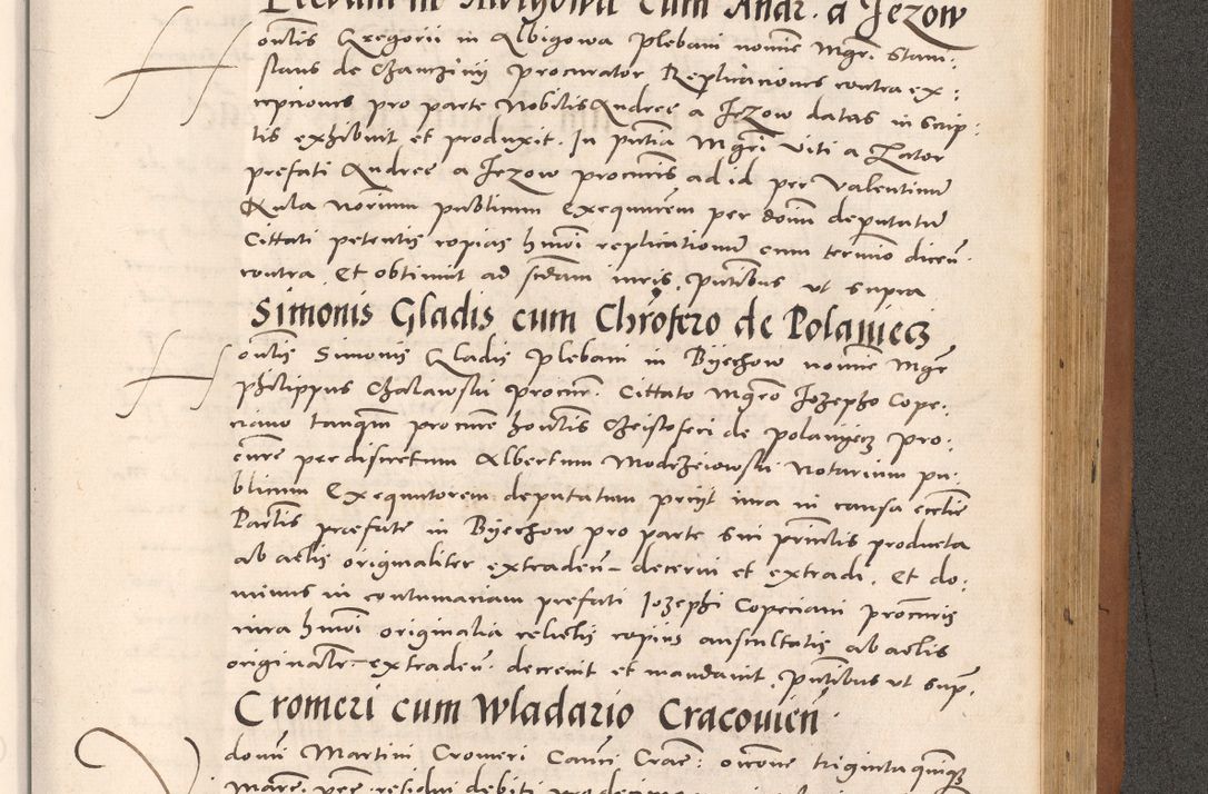 Zdjęcie nr 981 dla obiektu archiwalnego: Acta actorum causarum, sentenciarum tam diffinitivarum quam interloquutoriarum, decretorum, obligationum, quietationum et constitucionum procuratorum coram reverendo domino Bartholomeo Ganthkowsky cancellario Gnesnensi, archidiacono et reverendissimi in Christo patris domini Andree Dei gratia episcopi Cracoviensis vicario in spiritualibus generali Cracoviensi ad annum Domini millesimum quingentesimum quingentesimum primum, cuius indictio nona, pontificatus sanctissimi in Christo patris domini Julii divina providencia pape tercii, annus secundus (sic!) felici omine incipiutur.