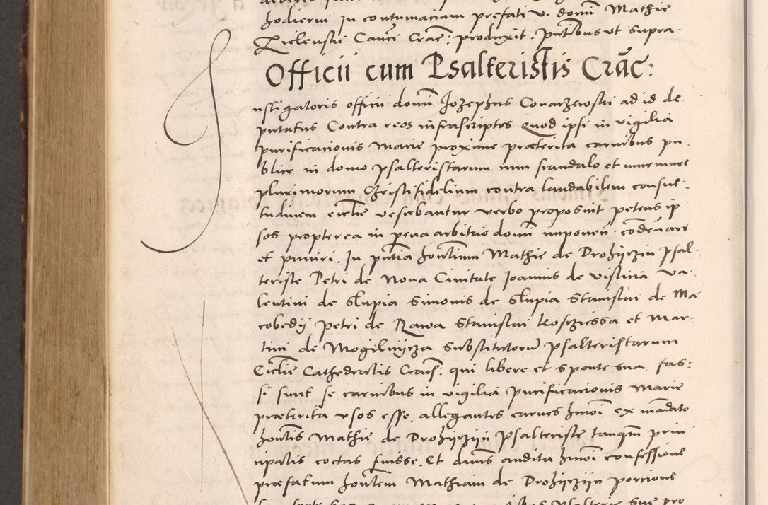 Zdjęcie nr 982 dla obiektu archiwalnego: Acta actorum causarum, sentenciarum tam diffinitivarum quam interloquutoriarum, decretorum, obligationum, quietationum et constitucionum procuratorum coram reverendo domino Bartholomeo Ganthkowsky cancellario Gnesnensi, archidiacono et reverendissimi in Christo patris domini Andree Dei gratia episcopi Cracoviensis vicario in spiritualibus generali Cracoviensi ad annum Domini millesimum quingentesimum quingentesimum primum, cuius indictio nona, pontificatus sanctissimi in Christo patris domini Julii divina providencia pape tercii, annus secundus (sic!) felici omine incipiutur.