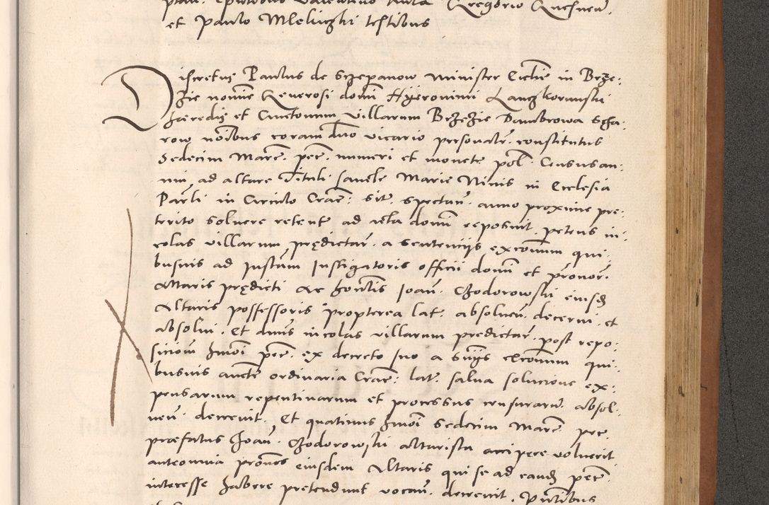 Zdjęcie nr 977 dla obiektu archiwalnego: Acta actorum causarum, sentenciarum tam diffinitivarum quam interloquutoriarum, decretorum, obligationum, quietationum et constitucionum procuratorum coram reverendo domino Bartholomeo Ganthkowsky cancellario Gnesnensi, archidiacono et reverendissimi in Christo patris domini Andree Dei gratia episcopi Cracoviensis vicario in spiritualibus generali Cracoviensi ad annum Domini millesimum quingentesimum quingentesimum primum, cuius indictio nona, pontificatus sanctissimi in Christo patris domini Julii divina providencia pape tercii, annus secundus (sic!) felici omine incipiutur.