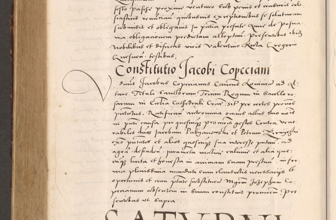 Zdjęcie nr 972 dla obiektu archiwalnego: Acta actorum causarum, sentenciarum tam diffinitivarum quam interloquutoriarum, decretorum, obligationum, quietationum et constitucionum procuratorum coram reverendo domino Bartholomeo Ganthkowsky cancellario Gnesnensi, archidiacono et reverendissimi in Christo patris domini Andree Dei gratia episcopi Cracoviensis vicario in spiritualibus generali Cracoviensi ad annum Domini millesimum quingentesimum quingentesimum primum, cuius indictio nona, pontificatus sanctissimi in Christo patris domini Julii divina providencia pape tercii, annus secundus (sic!) felici omine incipiutur.