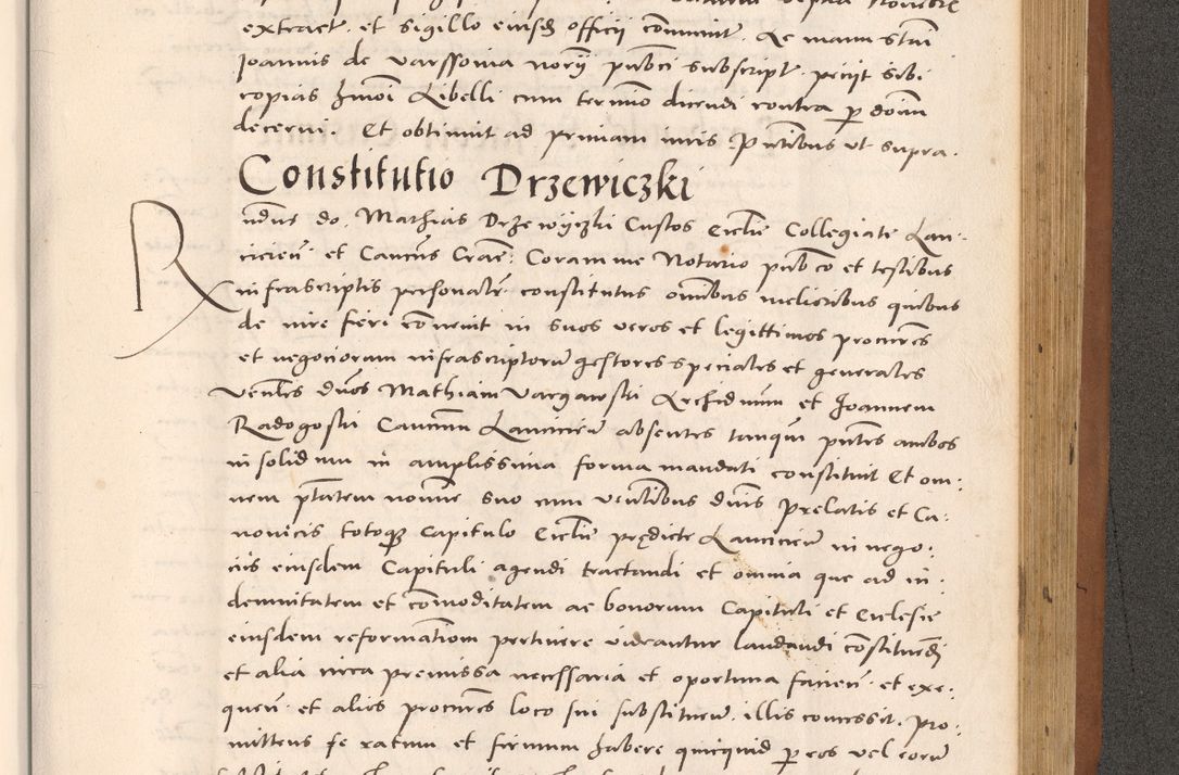 Zdjęcie nr 969 dla obiektu archiwalnego: Acta actorum causarum, sentenciarum tam diffinitivarum quam interloquutoriarum, decretorum, obligationum, quietationum et constitucionum procuratorum coram reverendo domino Bartholomeo Ganthkowsky cancellario Gnesnensi, archidiacono et reverendissimi in Christo patris domini Andree Dei gratia episcopi Cracoviensis vicario in spiritualibus generali Cracoviensi ad annum Domini millesimum quingentesimum quingentesimum primum, cuius indictio nona, pontificatus sanctissimi in Christo patris domini Julii divina providencia pape tercii, annus secundus (sic!) felici omine incipiutur.