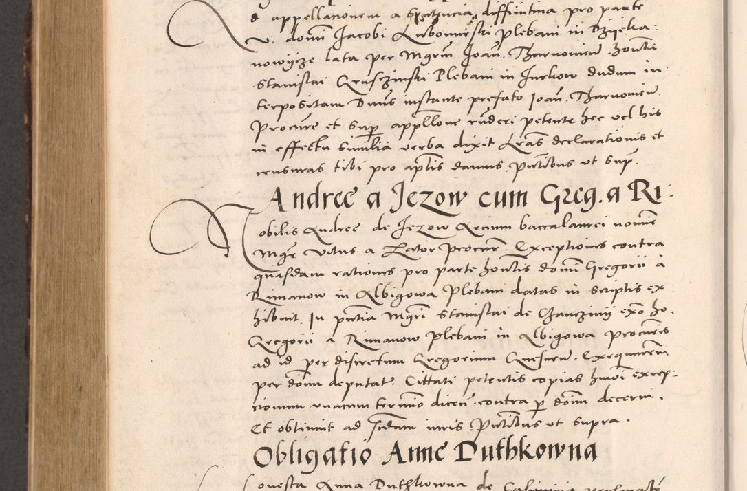 Zdjęcie nr 966 dla obiektu archiwalnego: Acta actorum causarum, sentenciarum tam diffinitivarum quam interloquutoriarum, decretorum, obligationum, quietationum et constitucionum procuratorum coram reverendo domino Bartholomeo Ganthkowsky cancellario Gnesnensi, archidiacono et reverendissimi in Christo patris domini Andree Dei gratia episcopi Cracoviensis vicario in spiritualibus generali Cracoviensi ad annum Domini millesimum quingentesimum quingentesimum primum, cuius indictio nona, pontificatus sanctissimi in Christo patris domini Julii divina providencia pape tercii, annus secundus (sic!) felici omine incipiutur.