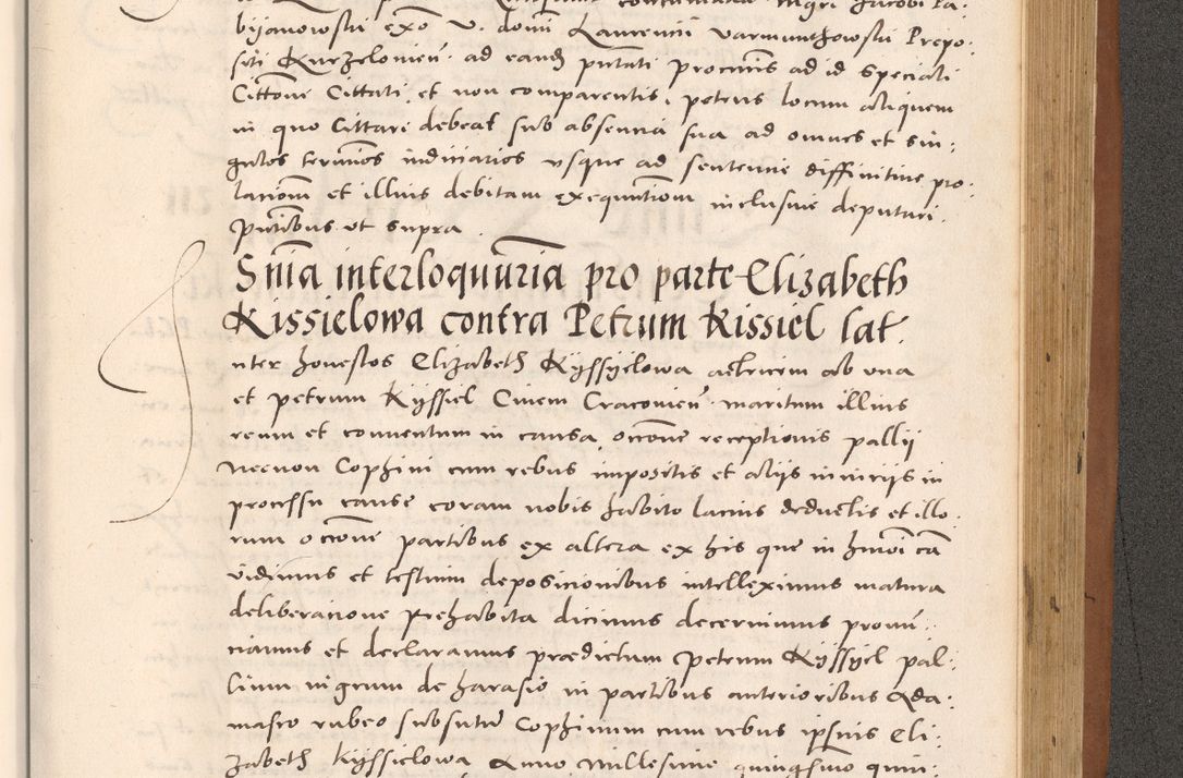Zdjęcie nr 957 dla obiektu archiwalnego: Acta actorum causarum, sentenciarum tam diffinitivarum quam interloquutoriarum, decretorum, obligationum, quietationum et constitucionum procuratorum coram reverendo domino Bartholomeo Ganthkowsky cancellario Gnesnensi, archidiacono et reverendissimi in Christo patris domini Andree Dei gratia episcopi Cracoviensis vicario in spiritualibus generali Cracoviensi ad annum Domini millesimum quingentesimum quingentesimum primum, cuius indictio nona, pontificatus sanctissimi in Christo patris domini Julii divina providencia pape tercii, annus secundus (sic!) felici omine incipiutur.