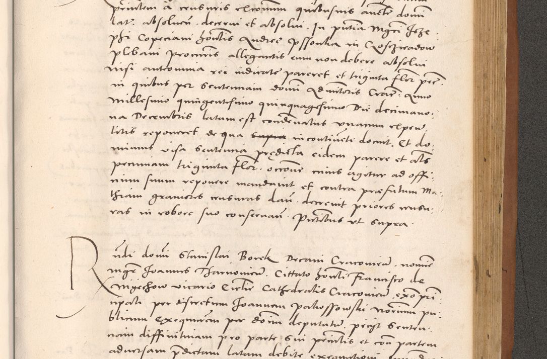 Zdjęcie nr 955 dla obiektu archiwalnego: Acta actorum causarum, sentenciarum tam diffinitivarum quam interloquutoriarum, decretorum, obligationum, quietationum et constitucionum procuratorum coram reverendo domino Bartholomeo Ganthkowsky cancellario Gnesnensi, archidiacono et reverendissimi in Christo patris domini Andree Dei gratia episcopi Cracoviensis vicario in spiritualibus generali Cracoviensi ad annum Domini millesimum quingentesimum quingentesimum primum, cuius indictio nona, pontificatus sanctissimi in Christo patris domini Julii divina providencia pape tercii, annus secundus (sic!) felici omine incipiutur.