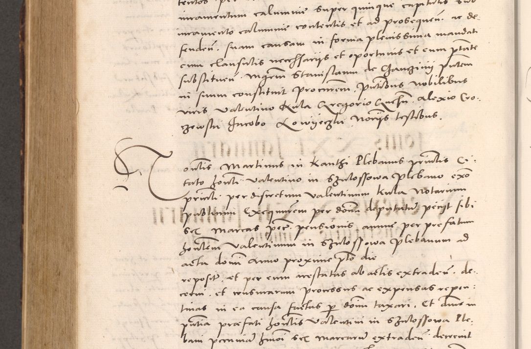 Zdjęcie nr 952 dla obiektu archiwalnego: Acta actorum causarum, sentenciarum tam diffinitivarum quam interloquutoriarum, decretorum, obligationum, quietationum et constitucionum procuratorum coram reverendo domino Bartholomeo Ganthkowsky cancellario Gnesnensi, archidiacono et reverendissimi in Christo patris domini Andree Dei gratia episcopi Cracoviensis vicario in spiritualibus generali Cracoviensi ad annum Domini millesimum quingentesimum quingentesimum primum, cuius indictio nona, pontificatus sanctissimi in Christo patris domini Julii divina providencia pape tercii, annus secundus (sic!) felici omine incipiutur.