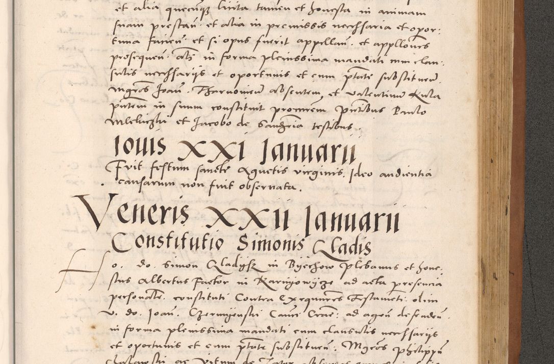 Zdjęcie nr 951 dla obiektu archiwalnego: Acta actorum causarum, sentenciarum tam diffinitivarum quam interloquutoriarum, decretorum, obligationum, quietationum et constitucionum procuratorum coram reverendo domino Bartholomeo Ganthkowsky cancellario Gnesnensi, archidiacono et reverendissimi in Christo patris domini Andree Dei gratia episcopi Cracoviensis vicario in spiritualibus generali Cracoviensi ad annum Domini millesimum quingentesimum quingentesimum primum, cuius indictio nona, pontificatus sanctissimi in Christo patris domini Julii divina providencia pape tercii, annus secundus (sic!) felici omine incipiutur.