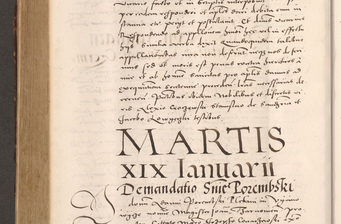 Zdjęcie nr 944 dla obiektu archiwalnego: Acta actorum causarum, sentenciarum tam diffinitivarum quam interloquutoriarum, decretorum, obligationum, quietationum et constitucionum procuratorum coram reverendo domino Bartholomeo Ganthkowsky cancellario Gnesnensi, archidiacono et reverendissimi in Christo patris domini Andree Dei gratia episcopi Cracoviensis vicario in spiritualibus generali Cracoviensi ad annum Domini millesimum quingentesimum quingentesimum primum, cuius indictio nona, pontificatus sanctissimi in Christo patris domini Julii divina providencia pape tercii, annus secundus (sic!) felici omine incipiutur.