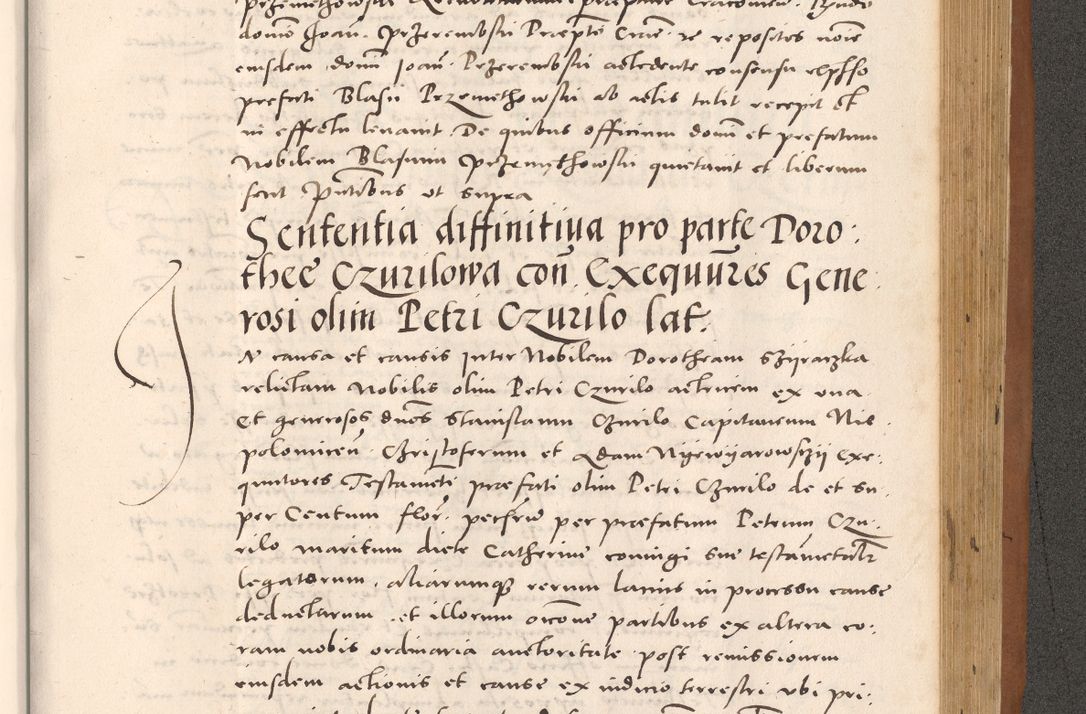 Zdjęcie nr 941 dla obiektu archiwalnego: Acta actorum causarum, sentenciarum tam diffinitivarum quam interloquutoriarum, decretorum, obligationum, quietationum et constitucionum procuratorum coram reverendo domino Bartholomeo Ganthkowsky cancellario Gnesnensi, archidiacono et reverendissimi in Christo patris domini Andree Dei gratia episcopi Cracoviensis vicario in spiritualibus generali Cracoviensi ad annum Domini millesimum quingentesimum quingentesimum primum, cuius indictio nona, pontificatus sanctissimi in Christo patris domini Julii divina providencia pape tercii, annus secundus (sic!) felici omine incipiutur.