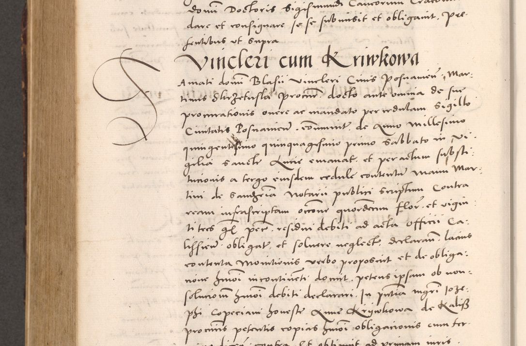 Zdjęcie nr 938 dla obiektu archiwalnego: Acta actorum causarum, sentenciarum tam diffinitivarum quam interloquutoriarum, decretorum, obligationum, quietationum et constitucionum procuratorum coram reverendo domino Bartholomeo Ganthkowsky cancellario Gnesnensi, archidiacono et reverendissimi in Christo patris domini Andree Dei gratia episcopi Cracoviensis vicario in spiritualibus generali Cracoviensi ad annum Domini millesimum quingentesimum quingentesimum primum, cuius indictio nona, pontificatus sanctissimi in Christo patris domini Julii divina providencia pape tercii, annus secundus (sic!) felici omine incipiutur.
