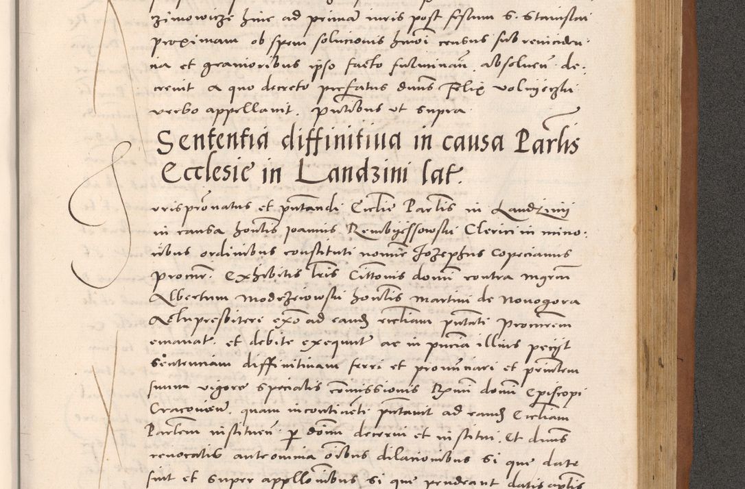 Zdjęcie nr 927 dla obiektu archiwalnego: Acta actorum causarum, sentenciarum tam diffinitivarum quam interloquutoriarum, decretorum, obligationum, quietationum et constitucionum procuratorum coram reverendo domino Bartholomeo Ganthkowsky cancellario Gnesnensi, archidiacono et reverendissimi in Christo patris domini Andree Dei gratia episcopi Cracoviensis vicario in spiritualibus generali Cracoviensi ad annum Domini millesimum quingentesimum quingentesimum primum, cuius indictio nona, pontificatus sanctissimi in Christo patris domini Julii divina providencia pape tercii, annus secundus (sic!) felici omine incipiutur.