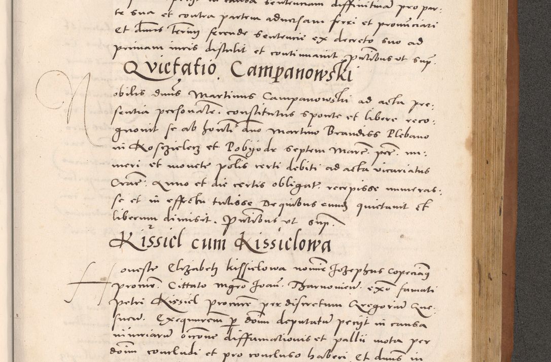 Zdjęcie nr 925 dla obiektu archiwalnego: Acta actorum causarum, sentenciarum tam diffinitivarum quam interloquutoriarum, decretorum, obligationum, quietationum et constitucionum procuratorum coram reverendo domino Bartholomeo Ganthkowsky cancellario Gnesnensi, archidiacono et reverendissimi in Christo patris domini Andree Dei gratia episcopi Cracoviensis vicario in spiritualibus generali Cracoviensi ad annum Domini millesimum quingentesimum quingentesimum primum, cuius indictio nona, pontificatus sanctissimi in Christo patris domini Julii divina providencia pape tercii, annus secundus (sic!) felici omine incipiutur.