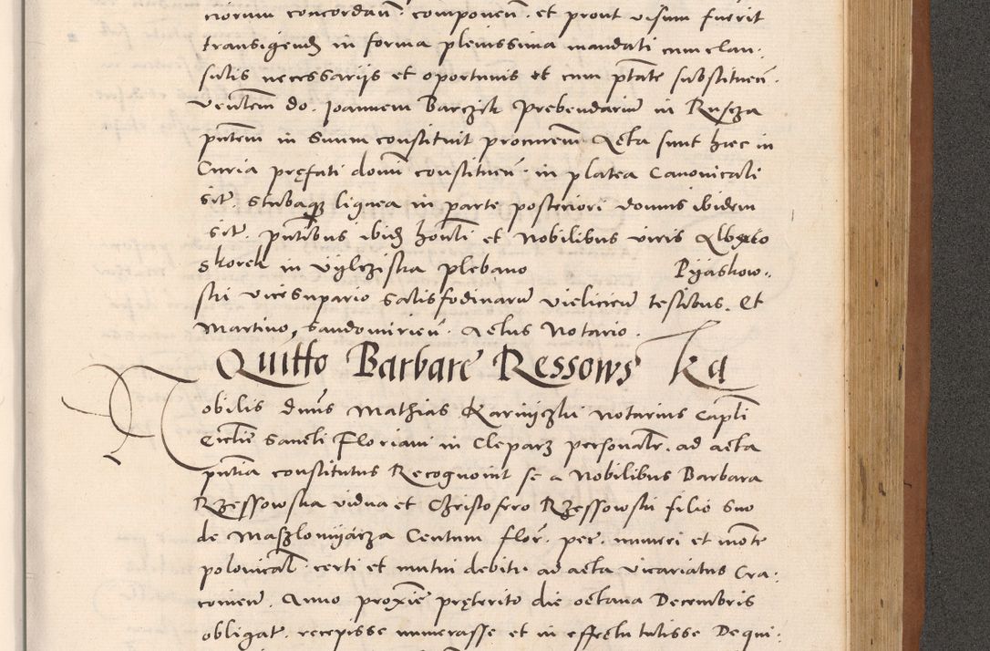 Zdjęcie nr 917 dla obiektu archiwalnego: Acta actorum causarum, sentenciarum tam diffinitivarum quam interloquutoriarum, decretorum, obligationum, quietationum et constitucionum procuratorum coram reverendo domino Bartholomeo Ganthkowsky cancellario Gnesnensi, archidiacono et reverendissimi in Christo patris domini Andree Dei gratia episcopi Cracoviensis vicario in spiritualibus generali Cracoviensi ad annum Domini millesimum quingentesimum quingentesimum primum, cuius indictio nona, pontificatus sanctissimi in Christo patris domini Julii divina providencia pape tercii, annus secundus (sic!) felici omine incipiutur.