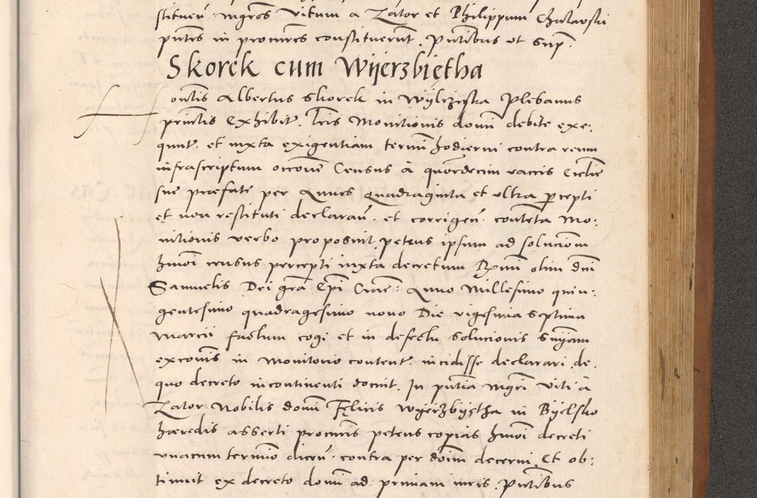 Zdjęcie nr 909 dla obiektu archiwalnego: Acta actorum causarum, sentenciarum tam diffinitivarum quam interloquutoriarum, decretorum, obligationum, quietationum et constitucionum procuratorum coram reverendo domino Bartholomeo Ganthkowsky cancellario Gnesnensi, archidiacono et reverendissimi in Christo patris domini Andree Dei gratia episcopi Cracoviensis vicario in spiritualibus generali Cracoviensi ad annum Domini millesimum quingentesimum quingentesimum primum, cuius indictio nona, pontificatus sanctissimi in Christo patris domini Julii divina providencia pape tercii, annus secundus (sic!) felici omine incipiutur.