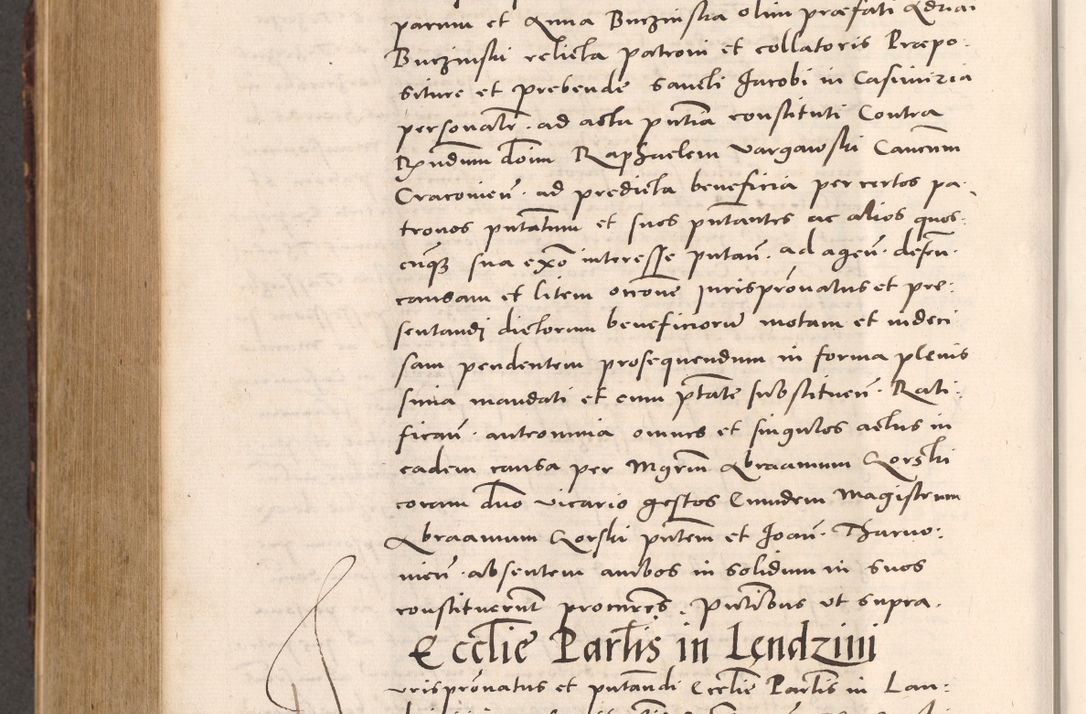 Zdjęcie nr 904 dla obiektu archiwalnego: Acta actorum causarum, sentenciarum tam diffinitivarum quam interloquutoriarum, decretorum, obligationum, quietationum et constitucionum procuratorum coram reverendo domino Bartholomeo Ganthkowsky cancellario Gnesnensi, archidiacono et reverendissimi in Christo patris domini Andree Dei gratia episcopi Cracoviensis vicario in spiritualibus generali Cracoviensi ad annum Domini millesimum quingentesimum quingentesimum primum, cuius indictio nona, pontificatus sanctissimi in Christo patris domini Julii divina providencia pape tercii, annus secundus (sic!) felici omine incipiutur.
