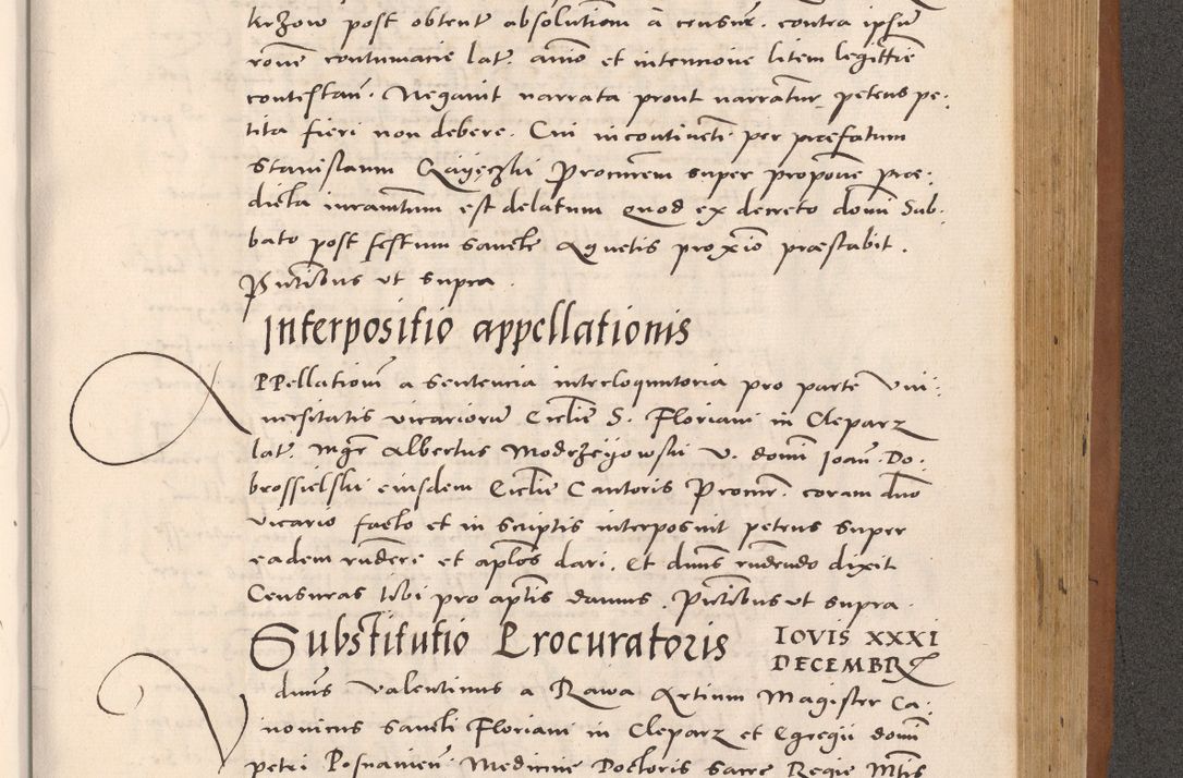 Zdjęcie nr 897 dla obiektu archiwalnego: Acta actorum causarum, sentenciarum tam diffinitivarum quam interloquutoriarum, decretorum, obligationum, quietationum et constitucionum procuratorum coram reverendo domino Bartholomeo Ganthkowsky cancellario Gnesnensi, archidiacono et reverendissimi in Christo patris domini Andree Dei gratia episcopi Cracoviensis vicario in spiritualibus generali Cracoviensi ad annum Domini millesimum quingentesimum quingentesimum primum, cuius indictio nona, pontificatus sanctissimi in Christo patris domini Julii divina providencia pape tercii, annus secundus (sic!) felici omine incipiutur.