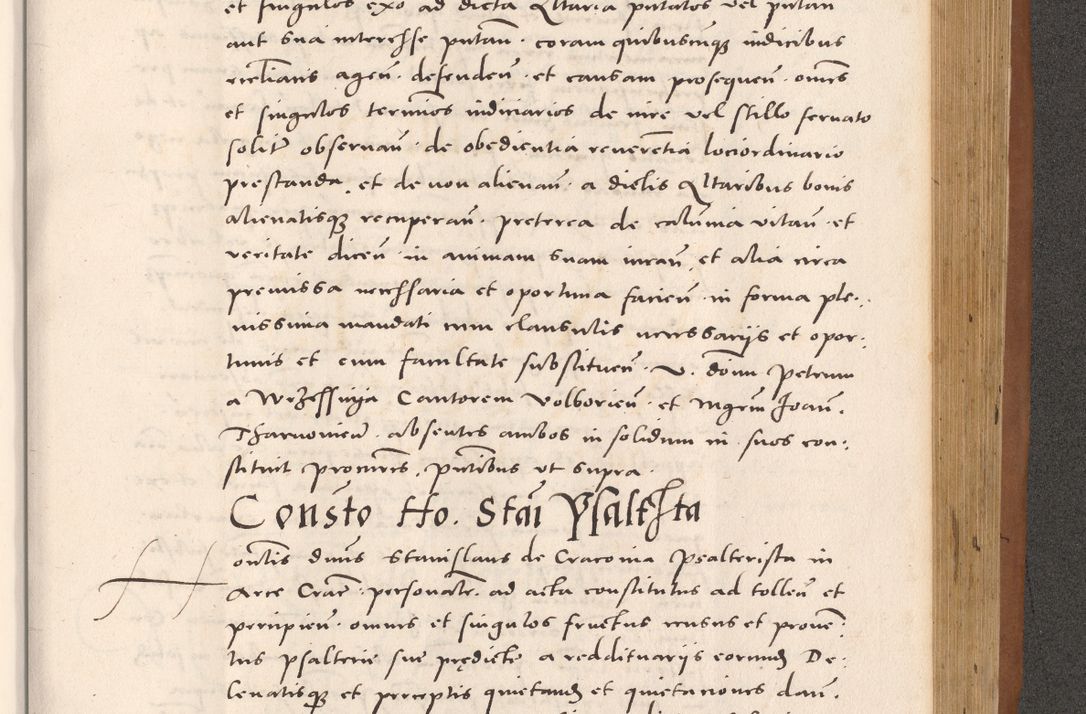 Zdjęcie nr 893 dla obiektu archiwalnego: Acta actorum causarum, sentenciarum tam diffinitivarum quam interloquutoriarum, decretorum, obligationum, quietationum et constitucionum procuratorum coram reverendo domino Bartholomeo Ganthkowsky cancellario Gnesnensi, archidiacono et reverendissimi in Christo patris domini Andree Dei gratia episcopi Cracoviensis vicario in spiritualibus generali Cracoviensi ad annum Domini millesimum quingentesimum quingentesimum primum, cuius indictio nona, pontificatus sanctissimi in Christo patris domini Julii divina providencia pape tercii, annus secundus (sic!) felici omine incipiutur.