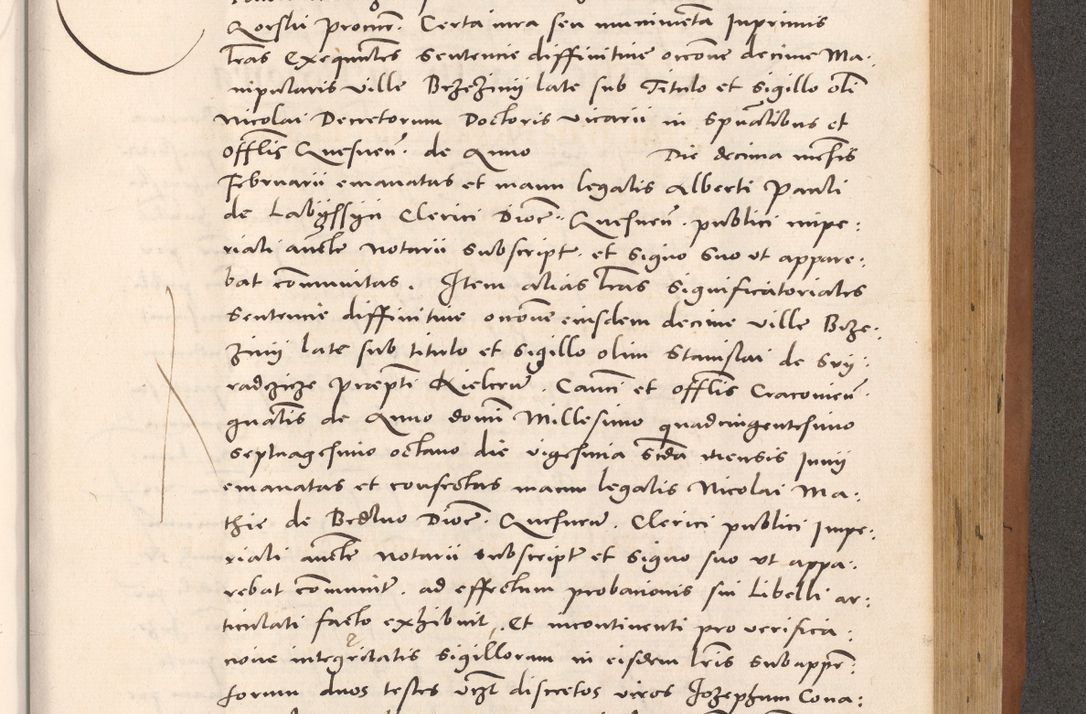 Zdjęcie nr 881 dla obiektu archiwalnego: Acta actorum causarum, sentenciarum tam diffinitivarum quam interloquutoriarum, decretorum, obligationum, quietationum et constitucionum procuratorum coram reverendo domino Bartholomeo Ganthkowsky cancellario Gnesnensi, archidiacono et reverendissimi in Christo patris domini Andree Dei gratia episcopi Cracoviensis vicario in spiritualibus generali Cracoviensi ad annum Domini millesimum quingentesimum quingentesimum primum, cuius indictio nona, pontificatus sanctissimi in Christo patris domini Julii divina providencia pape tercii, annus secundus (sic!) felici omine incipiutur.