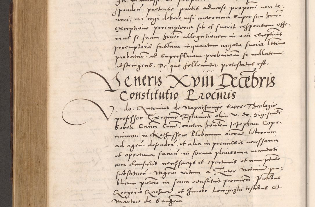 Zdjęcie nr 878 dla obiektu archiwalnego: Acta actorum causarum, sentenciarum tam diffinitivarum quam interloquutoriarum, decretorum, obligationum, quietationum et constitucionum procuratorum coram reverendo domino Bartholomeo Ganthkowsky cancellario Gnesnensi, archidiacono et reverendissimi in Christo patris domini Andree Dei gratia episcopi Cracoviensis vicario in spiritualibus generali Cracoviensi ad annum Domini millesimum quingentesimum quingentesimum primum, cuius indictio nona, pontificatus sanctissimi in Christo patris domini Julii divina providencia pape tercii, annus secundus (sic!) felici omine incipiutur.