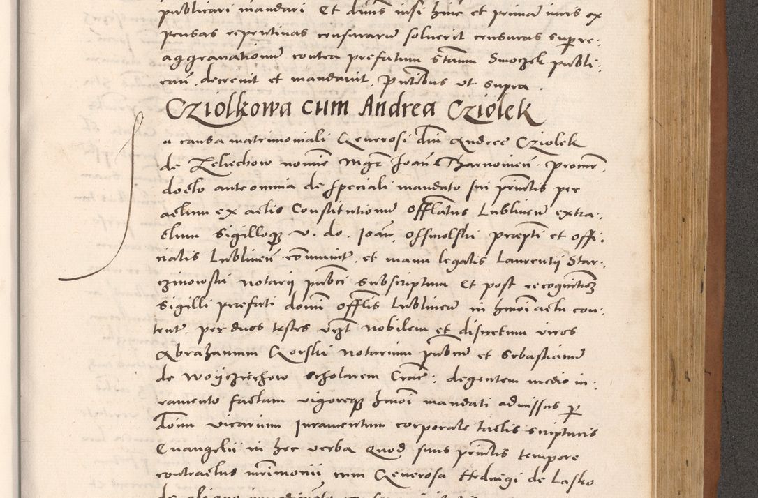 Zdjęcie nr 867 dla obiektu archiwalnego: Acta actorum causarum, sentenciarum tam diffinitivarum quam interloquutoriarum, decretorum, obligationum, quietationum et constitucionum procuratorum coram reverendo domino Bartholomeo Ganthkowsky cancellario Gnesnensi, archidiacono et reverendissimi in Christo patris domini Andree Dei gratia episcopi Cracoviensis vicario in spiritualibus generali Cracoviensi ad annum Domini millesimum quingentesimum quingentesimum primum, cuius indictio nona, pontificatus sanctissimi in Christo patris domini Julii divina providencia pape tercii, annus secundus (sic!) felici omine incipiutur.