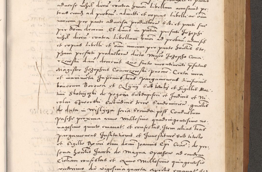 Zdjęcie nr 865 dla obiektu archiwalnego: Acta actorum causarum, sentenciarum tam diffinitivarum quam interloquutoriarum, decretorum, obligationum, quietationum et constitucionum procuratorum coram reverendo domino Bartholomeo Ganthkowsky cancellario Gnesnensi, archidiacono et reverendissimi in Christo patris domini Andree Dei gratia episcopi Cracoviensis vicario in spiritualibus generali Cracoviensi ad annum Domini millesimum quingentesimum quingentesimum primum, cuius indictio nona, pontificatus sanctissimi in Christo patris domini Julii divina providencia pape tercii, annus secundus (sic!) felici omine incipiutur.