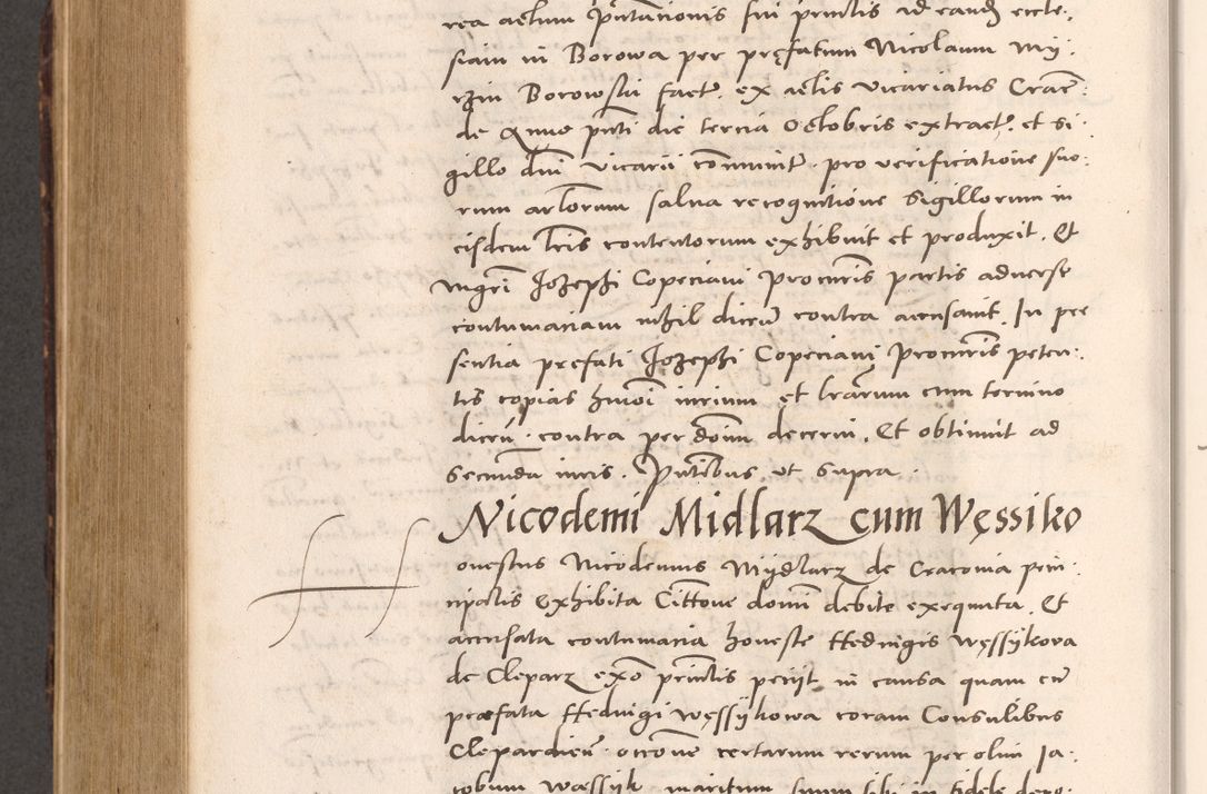 Zdjęcie nr 866 dla obiektu archiwalnego: Acta actorum causarum, sentenciarum tam diffinitivarum quam interloquutoriarum, decretorum, obligationum, quietationum et constitucionum procuratorum coram reverendo domino Bartholomeo Ganthkowsky cancellario Gnesnensi, archidiacono et reverendissimi in Christo patris domini Andree Dei gratia episcopi Cracoviensis vicario in spiritualibus generali Cracoviensi ad annum Domini millesimum quingentesimum quingentesimum primum, cuius indictio nona, pontificatus sanctissimi in Christo patris domini Julii divina providencia pape tercii, annus secundus (sic!) felici omine incipiutur.