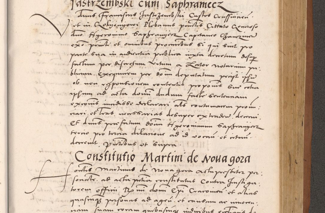 Zdjęcie nr 851 dla obiektu archiwalnego: Acta actorum causarum, sentenciarum tam diffinitivarum quam interloquutoriarum, decretorum, obligationum, quietationum et constitucionum procuratorum coram reverendo domino Bartholomeo Ganthkowsky cancellario Gnesnensi, archidiacono et reverendissimi in Christo patris domini Andree Dei gratia episcopi Cracoviensis vicario in spiritualibus generali Cracoviensi ad annum Domini millesimum quingentesimum quingentesimum primum, cuius indictio nona, pontificatus sanctissimi in Christo patris domini Julii divina providencia pape tercii, annus secundus (sic!) felici omine incipiutur.