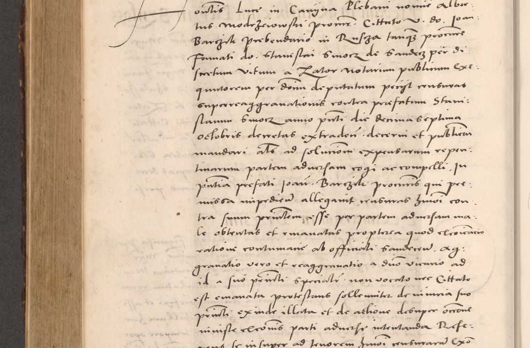Zdjęcie nr 854 dla obiektu archiwalnego: Acta actorum causarum, sentenciarum tam diffinitivarum quam interloquutoriarum, decretorum, obligationum, quietationum et constitucionum procuratorum coram reverendo domino Bartholomeo Ganthkowsky cancellario Gnesnensi, archidiacono et reverendissimi in Christo patris domini Andree Dei gratia episcopi Cracoviensis vicario in spiritualibus generali Cracoviensi ad annum Domini millesimum quingentesimum quingentesimum primum, cuius indictio nona, pontificatus sanctissimi in Christo patris domini Julii divina providencia pape tercii, annus secundus (sic!) felici omine incipiutur.