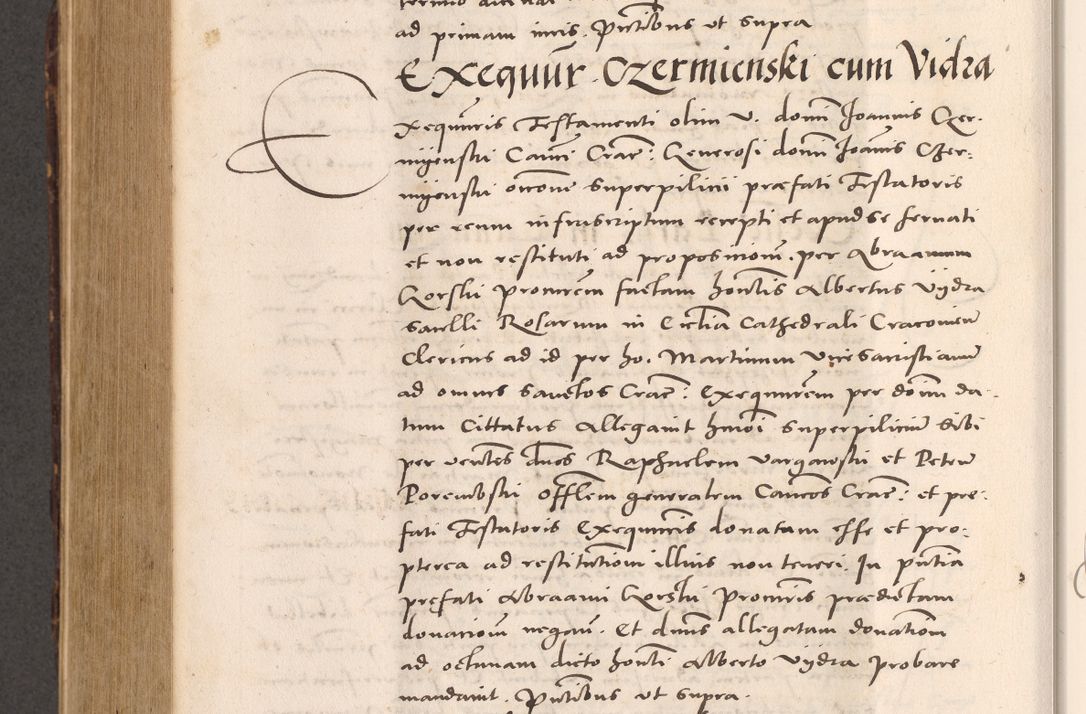 Zdjęcie nr 836 dla obiektu archiwalnego: Acta actorum causarum, sentenciarum tam diffinitivarum quam interloquutoriarum, decretorum, obligationum, quietationum et constitucionum procuratorum coram reverendo domino Bartholomeo Ganthkowsky cancellario Gnesnensi, archidiacono et reverendissimi in Christo patris domini Andree Dei gratia episcopi Cracoviensis vicario in spiritualibus generali Cracoviensi ad annum Domini millesimum quingentesimum quingentesimum primum, cuius indictio nona, pontificatus sanctissimi in Christo patris domini Julii divina providencia pape tercii, annus secundus (sic!) felici omine incipiutur.