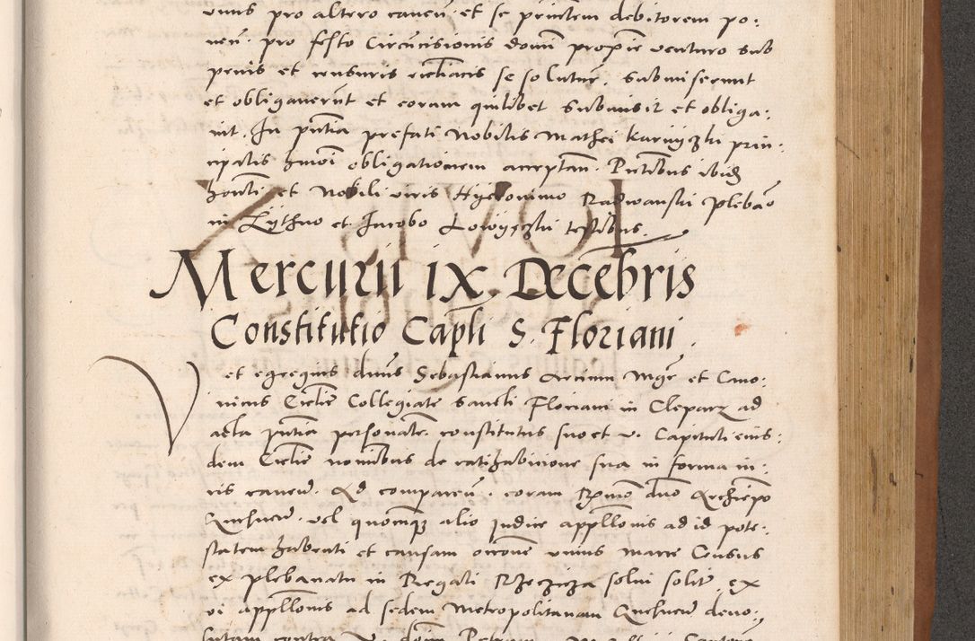 Zdjęcie nr 833 dla obiektu archiwalnego: Acta actorum causarum, sentenciarum tam diffinitivarum quam interloquutoriarum, decretorum, obligationum, quietationum et constitucionum procuratorum coram reverendo domino Bartholomeo Ganthkowsky cancellario Gnesnensi, archidiacono et reverendissimi in Christo patris domini Andree Dei gratia episcopi Cracoviensis vicario in spiritualibus generali Cracoviensi ad annum Domini millesimum quingentesimum quingentesimum primum, cuius indictio nona, pontificatus sanctissimi in Christo patris domini Julii divina providencia pape tercii, annus secundus (sic!) felici omine incipiutur.
