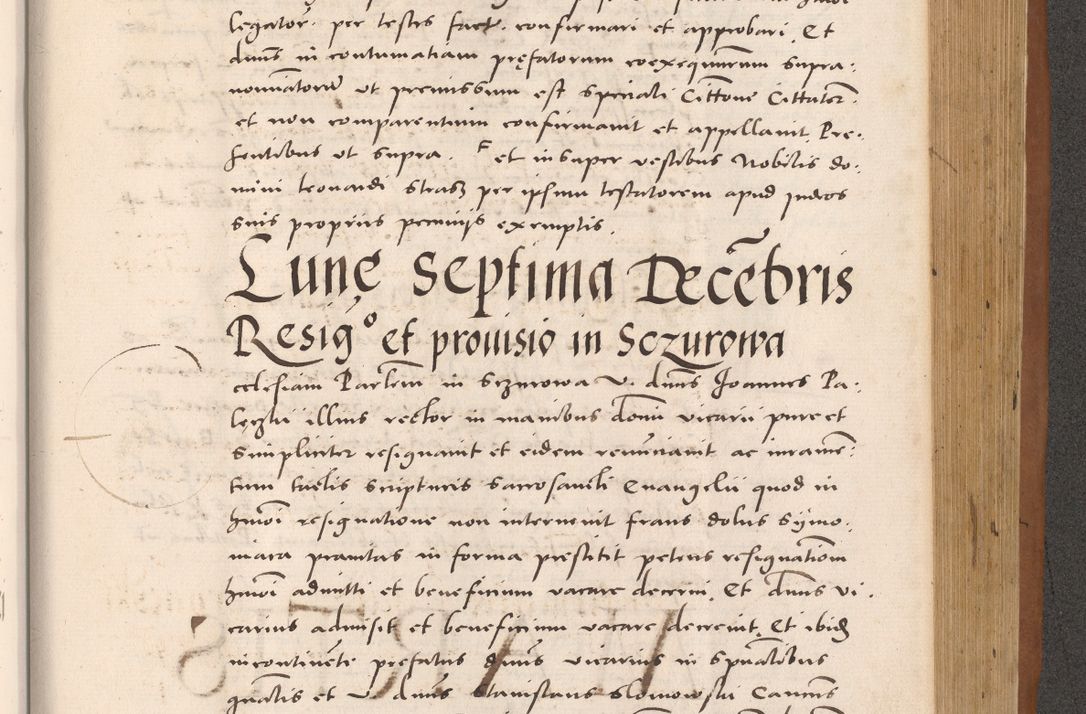 Zdjęcie nr 831 dla obiektu archiwalnego: Acta actorum causarum, sentenciarum tam diffinitivarum quam interloquutoriarum, decretorum, obligationum, quietationum et constitucionum procuratorum coram reverendo domino Bartholomeo Ganthkowsky cancellario Gnesnensi, archidiacono et reverendissimi in Christo patris domini Andree Dei gratia episcopi Cracoviensis vicario in spiritualibus generali Cracoviensi ad annum Domini millesimum quingentesimum quingentesimum primum, cuius indictio nona, pontificatus sanctissimi in Christo patris domini Julii divina providencia pape tercii, annus secundus (sic!) felici omine incipiutur.