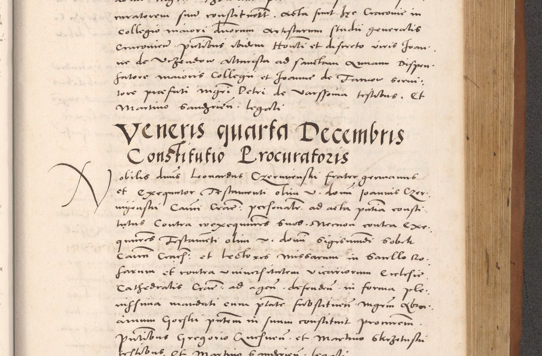 Zdjęcie nr 825 dla obiektu archiwalnego: Acta actorum causarum, sentenciarum tam diffinitivarum quam interloquutoriarum, decretorum, obligationum, quietationum et constitucionum procuratorum coram reverendo domino Bartholomeo Ganthkowsky cancellario Gnesnensi, archidiacono et reverendissimi in Christo patris domini Andree Dei gratia episcopi Cracoviensis vicario in spiritualibus generali Cracoviensi ad annum Domini millesimum quingentesimum quingentesimum primum, cuius indictio nona, pontificatus sanctissimi in Christo patris domini Julii divina providencia pape tercii, annus secundus (sic!) felici omine incipiutur.