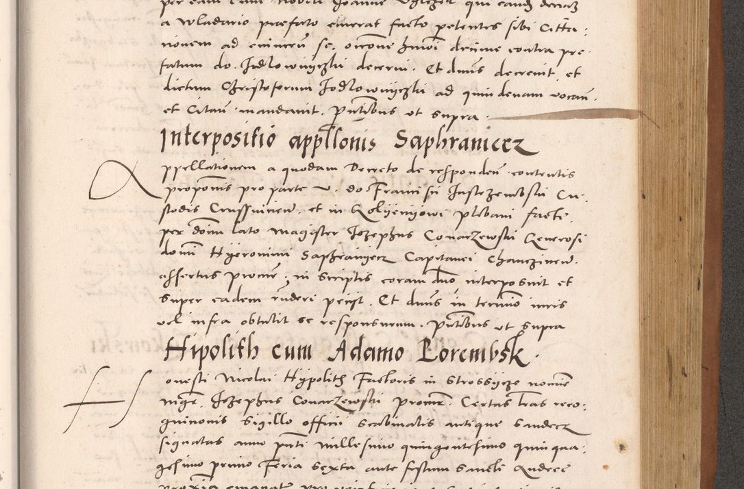 Zdjęcie nr 823 dla obiektu archiwalnego: Acta actorum causarum, sentenciarum tam diffinitivarum quam interloquutoriarum, decretorum, obligationum, quietationum et constitucionum procuratorum coram reverendo domino Bartholomeo Ganthkowsky cancellario Gnesnensi, archidiacono et reverendissimi in Christo patris domini Andree Dei gratia episcopi Cracoviensis vicario in spiritualibus generali Cracoviensi ad annum Domini millesimum quingentesimum quingentesimum primum, cuius indictio nona, pontificatus sanctissimi in Christo patris domini Julii divina providencia pape tercii, annus secundus (sic!) felici omine incipiutur.