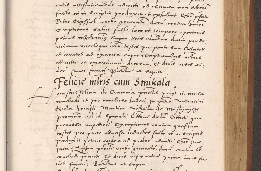 Zdjęcie nr 813 dla obiektu archiwalnego: Acta actorum causarum, sentenciarum tam diffinitivarum quam interloquutoriarum, decretorum, obligationum, quietationum et constitucionum procuratorum coram reverendo domino Bartholomeo Ganthkowsky cancellario Gnesnensi, archidiacono et reverendissimi in Christo patris domini Andree Dei gratia episcopi Cracoviensis vicario in spiritualibus generali Cracoviensi ad annum Domini millesimum quingentesimum quingentesimum primum, cuius indictio nona, pontificatus sanctissimi in Christo patris domini Julii divina providencia pape tercii, annus secundus (sic!) felici omine incipiutur.
