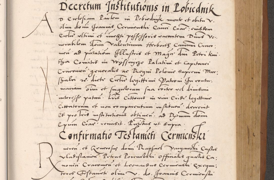 Zdjęcie nr 805 dla obiektu archiwalnego: Acta actorum causarum, sentenciarum tam diffinitivarum quam interloquutoriarum, decretorum, obligationum, quietationum et constitucionum procuratorum coram reverendo domino Bartholomeo Ganthkowsky cancellario Gnesnensi, archidiacono et reverendissimi in Christo patris domini Andree Dei gratia episcopi Cracoviensis vicario in spiritualibus generali Cracoviensi ad annum Domini millesimum quingentesimum quingentesimum primum, cuius indictio nona, pontificatus sanctissimi in Christo patris domini Julii divina providencia pape tercii, annus secundus (sic!) felici omine incipiutur.
