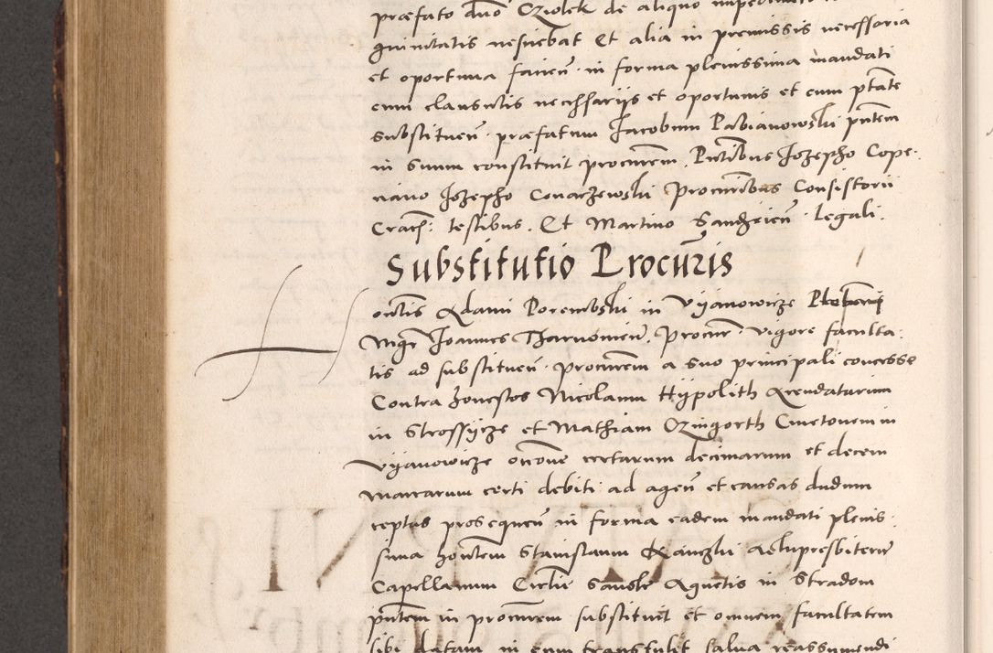 Zdjęcie nr 804 dla obiektu archiwalnego: Acta actorum causarum, sentenciarum tam diffinitivarum quam interloquutoriarum, decretorum, obligationum, quietationum et constitucionum procuratorum coram reverendo domino Bartholomeo Ganthkowsky cancellario Gnesnensi, archidiacono et reverendissimi in Christo patris domini Andree Dei gratia episcopi Cracoviensis vicario in spiritualibus generali Cracoviensi ad annum Domini millesimum quingentesimum quingentesimum primum, cuius indictio nona, pontificatus sanctissimi in Christo patris domini Julii divina providencia pape tercii, annus secundus (sic!) felici omine incipiutur.