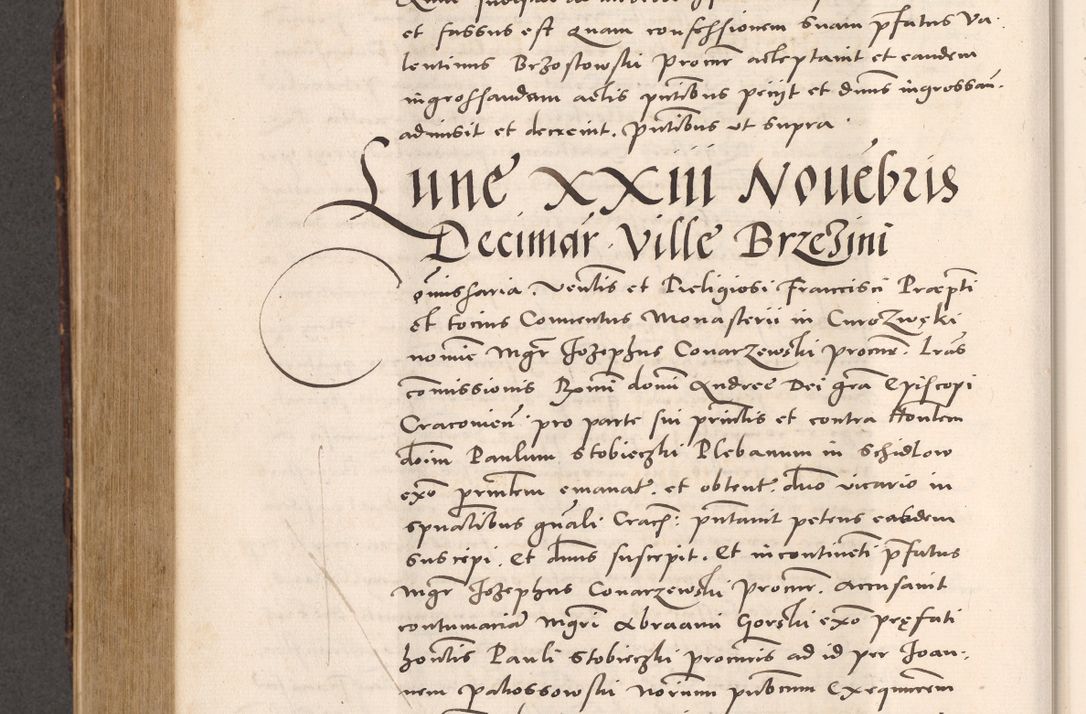 Zdjęcie nr 792 dla obiektu archiwalnego: Acta actorum causarum, sentenciarum tam diffinitivarum quam interloquutoriarum, decretorum, obligationum, quietationum et constitucionum procuratorum coram reverendo domino Bartholomeo Ganthkowsky cancellario Gnesnensi, archidiacono et reverendissimi in Christo patris domini Andree Dei gratia episcopi Cracoviensis vicario in spiritualibus generali Cracoviensi ad annum Domini millesimum quingentesimum quingentesimum primum, cuius indictio nona, pontificatus sanctissimi in Christo patris domini Julii divina providencia pape tercii, annus secundus (sic!) felici omine incipiutur.