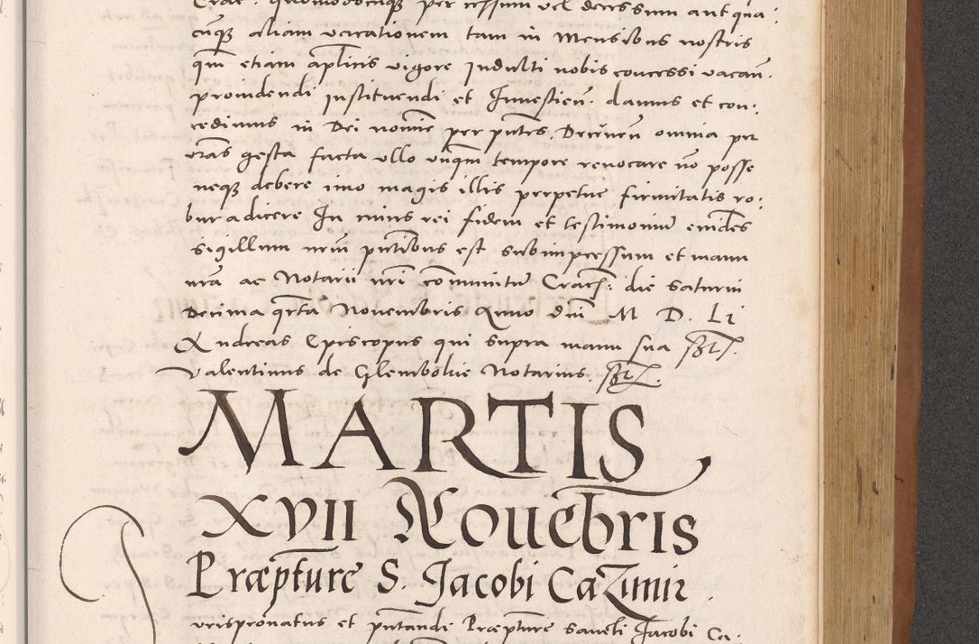Zdjęcie nr 765 dla obiektu archiwalnego: Acta actorum causarum, sentenciarum tam diffinitivarum quam interloquutoriarum, decretorum, obligationum, quietationum et constitucionum procuratorum coram reverendo domino Bartholomeo Ganthkowsky cancellario Gnesnensi, archidiacono et reverendissimi in Christo patris domini Andree Dei gratia episcopi Cracoviensis vicario in spiritualibus generali Cracoviensi ad annum Domini millesimum quingentesimum quingentesimum primum, cuius indictio nona, pontificatus sanctissimi in Christo patris domini Julii divina providencia pape tercii, annus secundus (sic!) felici omine incipiutur.