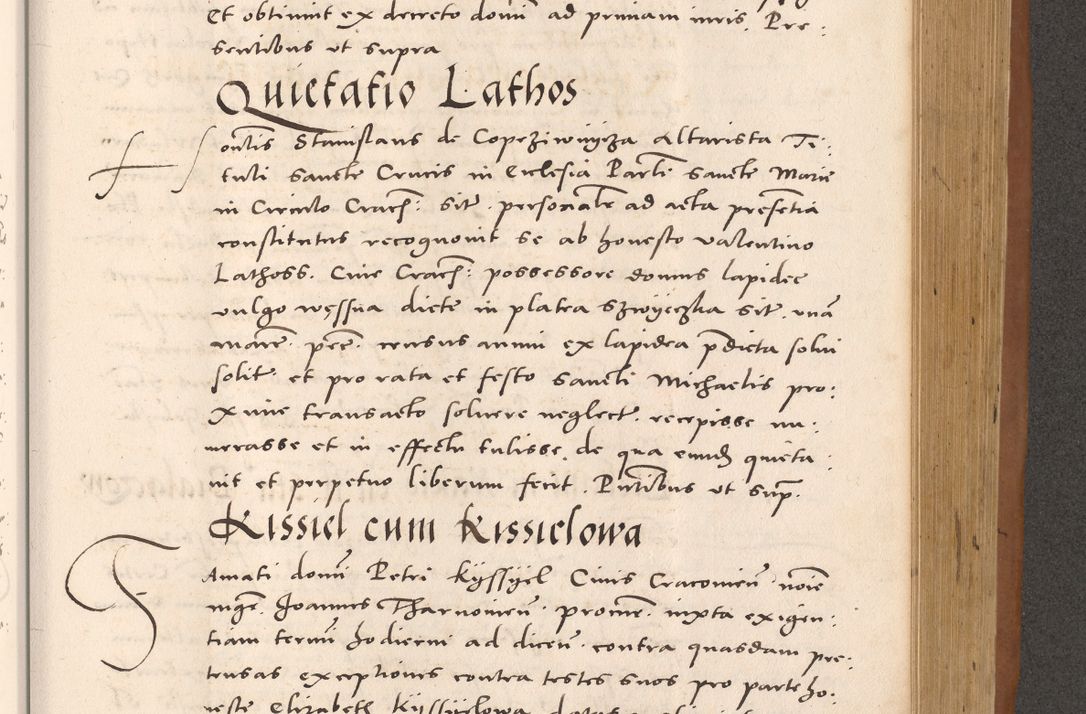 Zdjęcie nr 745 dla obiektu archiwalnego: Acta actorum causarum, sentenciarum tam diffinitivarum quam interloquutoriarum, decretorum, obligationum, quietationum et constitucionum procuratorum coram reverendo domino Bartholomeo Ganthkowsky cancellario Gnesnensi, archidiacono et reverendissimi in Christo patris domini Andree Dei gratia episcopi Cracoviensis vicario in spiritualibus generali Cracoviensi ad annum Domini millesimum quingentesimum quingentesimum primum, cuius indictio nona, pontificatus sanctissimi in Christo patris domini Julii divina providencia pape tercii, annus secundus (sic!) felici omine incipiutur.